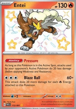 Entei - Paldean Fates (Shiny Rare) [PAF-112] - JotaCards - Tu Tienda de TCG