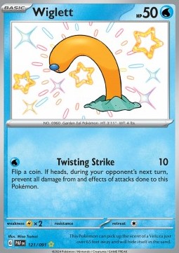 Wiglett - Paldean Fates (Shiny Rare) [PAF-121] - JotaCards - Tu Tienda de TCG