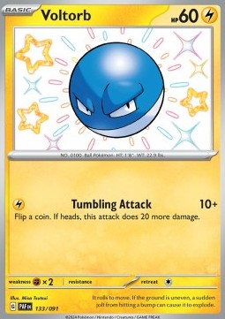 Voltorb - Paldean Fates (Shiny Rare) [PAF-133] - JotaCards - Tu Tienda de TCG