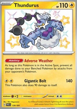 Thundurus - Paldean Fates (Shiny Rare) [PAF-139] - JotaCards - Tu Tienda de TCG