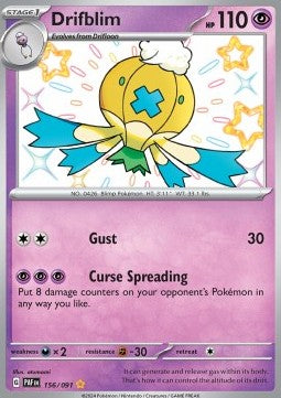 Drifblim - Paldean Fates (Shiny Rare) [PAF-156] - JotaCards - Tu Tienda de TCG
