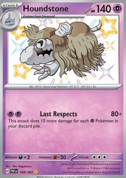 Houndstone - Paldean Fates (Shiny Rare) [PAF-168] - JotaCards - Tu Tienda de TCG