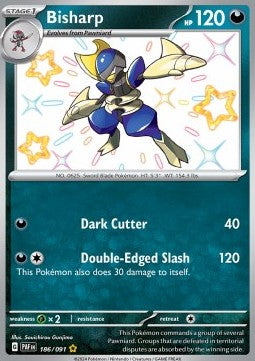 Bisharp - Paldean Fates (Shiny Rare) [PAF-186] - JotaCards - Tu Tienda de TCG