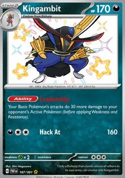 Kingambit - Paldean Fates (Shiny Rare) [PAF-187] - JotaCards - Tu Tienda de TCG