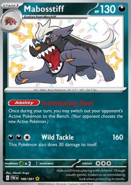 Mabosstiff - Paldean Fates (Shiny Rare) [PAF-188] - JotaCards - Tu Tienda de TCG