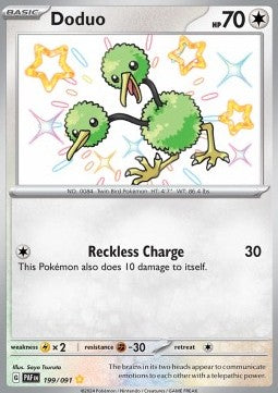 Doduo - Paldean Fates (Shiny Rare) [PAF-199] - JotaCards - Tu Tienda de TCG