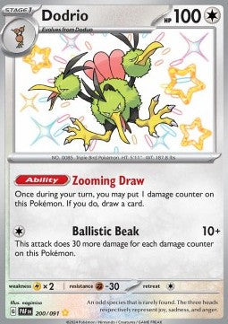 Dodrio - Paldean Fates (Shiny Rare) [PAF-200] - JotaCards - Tu Tienda de TCG