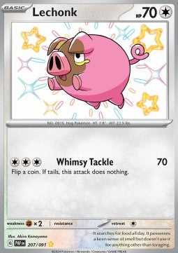 Lechonk - Paldean Fates (Shiny Rare) [PAF-207] - JotaCards - Tu Tienda de TCG