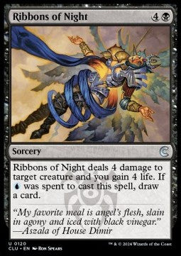 Ribbons of Night - Ravnica: Cluedo Edition (Uncommon) [CLU-120] - JotaCards - Tu Tienda de TCG