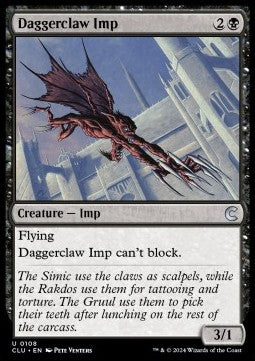 Daggerclaw Imp - Ravnica: Cluedo Edition (Uncommon) [CLU-108] - JotaCards - Tu Tienda de TCG