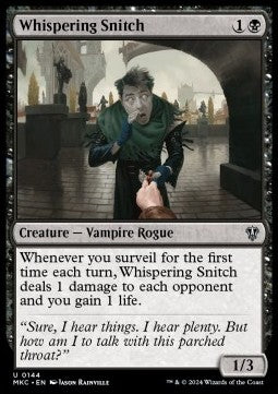 Whispering Snitch - Commander: Murders at Karlov Manor (Uncommon) [MKC-144] - JotaCards - Tu Tienda de TCG