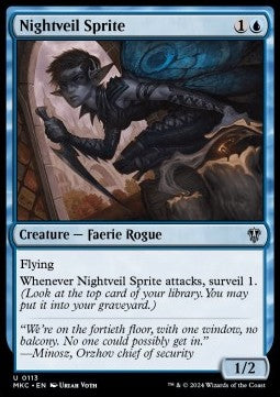 Nightveil Sprite - Commander: Murders at Karlov Manor (Uncommon) [MKC-113] - JotaCards - Tu Tienda de TCG