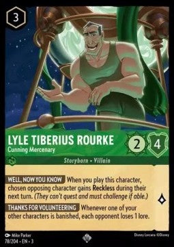 Lyle Tiberius Rourke - Cunning Mercenary - Into the Inklands (Super Rare) [3INK-78] - JotaCards - Tu Tienda de TCG