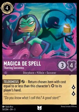 Magica De Spell - Thieving Sorceress - Into the Inklands (Uncommon) [3INK-50] - JotaCards - Tu Tienda de TCG