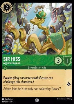 Sir Hiss - Aggravating Asp - Into the Inklands (Common) [3INK-86] - JotaCards - Tu Tienda de TCG