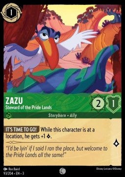 Zazu - Steward of the Pride Lands - Into the Inklands (Common) [3INK-93] - JotaCards - Tu Tienda de TCG