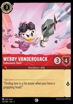 Webby Vanderquack - Enthusiastic Duck - Into the Inklands (Common) [3INK-127] - JotaCards - Tu Tienda de TCG
