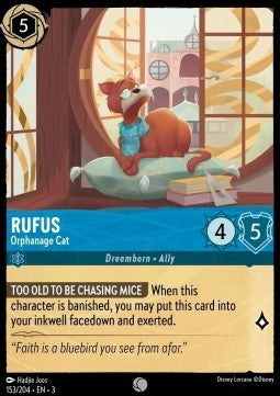 Rufus - Orphanage Cat - Into the Inklands (Common) [3INK-153] - JotaCards - Tu Tienda de TCG