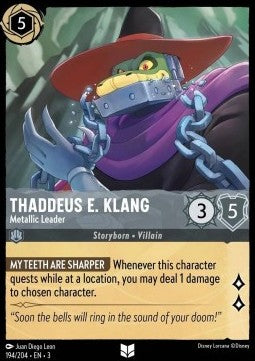 Thaddeus E. Klang - Metallic Leader - Into the Inklands (Uncommon) [3INK-194] - JotaCards - Tu Tienda de TCG