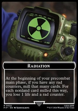 Radiation // Zombie Mutant Token (B 2/2)