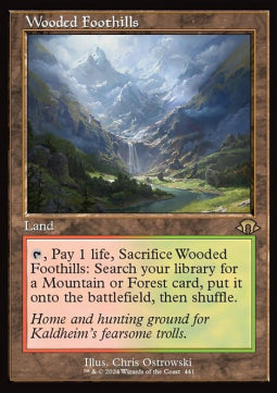 Wooded Foothills (V.2) - Modern Horizons 3: Extras (Rare) [XMH3-441] - JotaCards - Tu Tienda de TCG