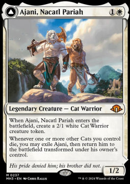 Ajani, Nacatl Pariah // Ajani, Nacatl Avenger - Modern Horizons 3 (Mythic) [MH3-237] - JotaCards - Tu Tienda de TCG