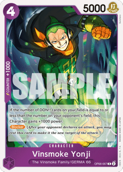 Vinsmoke Yonji (OP06-067) - Wings of the Captain (Rare) [OP06-067] - JotaCards - Tu Tienda de TCG