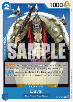 Duval (ST12-014) - Starter Deck: Zoro & Sanji (Common) [ST-12-014] - JotaCards - Tu Tienda de TCG