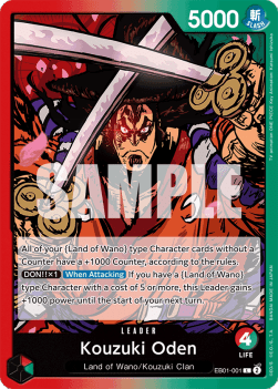 Kouzuki Oden (EB01-001) (V.1) - Memorial Collection (Leader) [EB01-001] - JotaCards - Tu Tienda de TCG