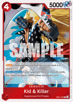 Kid & Killer (EB01-003) (V.1) - Memorial Collection (Rare) [EB01-003] - JotaCards - Tu Tienda de TCG