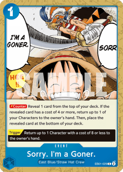 Sorry. I'm a Goner. (EB01-029) - Memorial Collection (Common) [EB01-029] - JotaCards - Tu Tienda de TCG