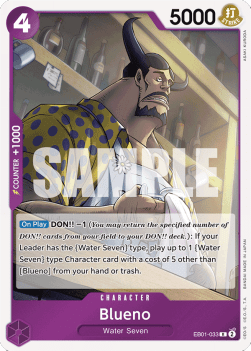 Blueno (EB01-033) - Memorial Collection (Rare) [EB01-033] - JotaCards - Tu Tienda de TCG