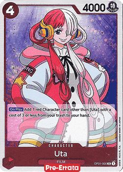 Uta (OP01-005) - Romance Dawn (Pre-Errata) (Rare) [OP01E-005] - JotaCards - Tu Tienda de TCG