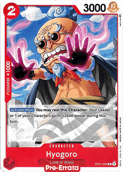 Hyogoro (OP01-020) - Romance Dawn (Pre-Errata) (Common) [OP01E-020] - JotaCards - Tu Tienda de TCG