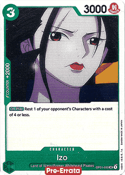 Izo (OP01-033) - Romance Dawn (Pre-Errata) (Uncommon) [OP01E-033] - JotaCards - Tu Tienda de TCG