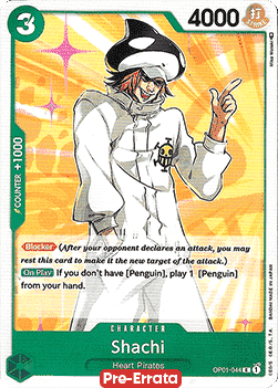 Shachi (OP01-044) - Romance Dawn (Pre-Errata) (Common) [OP01E-044] - JotaCards - Tu Tienda de TCG