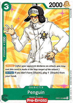 Penguin (OP01-050) - Romance Dawn (Pre-Errata) (Common) [OP01E-050] - JotaCards - Tu Tienda de TCG