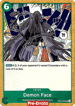 Demon Face (OP01-056) - Romance Dawn (Pre-Errata) (Uncommon) [OP01E-056] - JotaCards - Tu Tienda de TCG