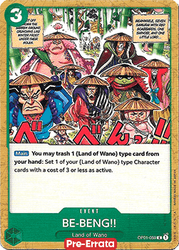 BE-BENG!! (OP01-059) - Romance Dawn (Pre-Errata) (Common) [OP01E-059] - JotaCards - Tu Tienda de TCG