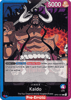 Kaido (OP01-061) (V.1) - Romance Dawn (Pre-Errata) (Leader) [OP01E-061] - JotaCards - Tu Tienda de TCG