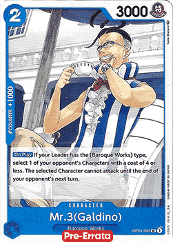 Mr.3(Galdino) (OP01-085) - Romance Dawn (Pre-Errata) (Uncommon) [OP01E-085] - JotaCards - Tu Tienda de TCG