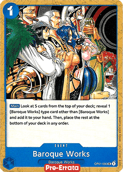 Baroque Works (OP01-090) - Romance Dawn (Pre-Errata) (Uncommon) [OP01E-090] - JotaCards - Tu Tienda de TCG