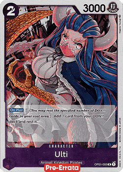 Ulti (OP01-093) (V.1) - Romance Dawn (Pre-Errata) (Rare) [OP01E-093] - JotaCards - Tu Tienda de TCG