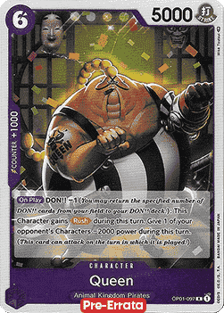 Queen (OP01-097) - Romance Dawn (Pre-Errata) (Rare) [OP01E-097] - JotaCards - Tu Tienda de TCG