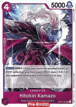 Hitokiri Kamazo (OP01-108) - Romance Dawn (Pre-Errata) (Uncommon) [OP01E-108] - JotaCards - Tu Tienda de TCG