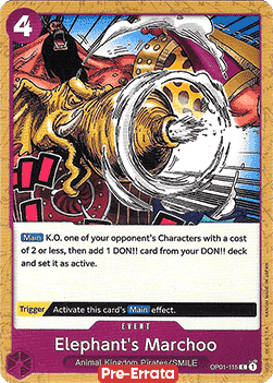Elephant's Marchoo (OP01-115) - Romance Dawn (Pre-Errata) (Common) [OP01E-115] - JotaCards - Tu Tienda de TCG