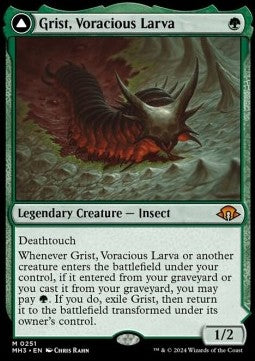 Grist, Voracious Larva // Grist, the Plague Swarm - Modern Horizons 3 (Mythic) [MH3-251] - JotaCards - Tu Tienda de TCG