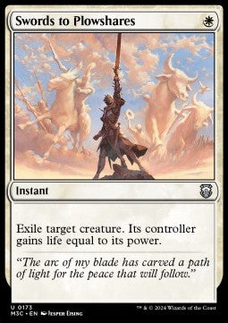 Swords to Plowshares - Commander: Modern Horizons 3 (Uncommon) [M3C-173] - JotaCards - Tu Tienda de TCG