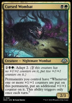 Cursed Wombat - Modern Horizons 3 (Uncommon) [MH3-181] - JotaCards - Tu Tienda de TCG