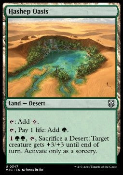 Hashep Oasis - Commander: Modern Horizons 3 (Uncommon) [M3C-347] - JotaCards - Tu Tienda de TCG